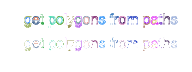 path to polygon