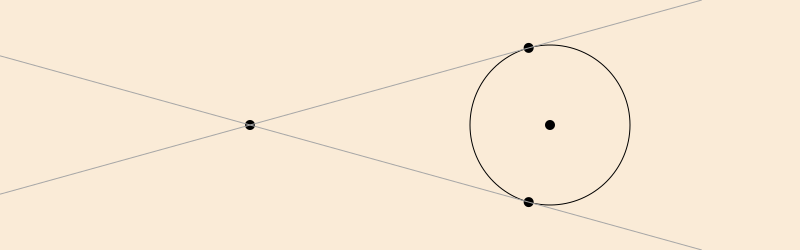 point circle tangents