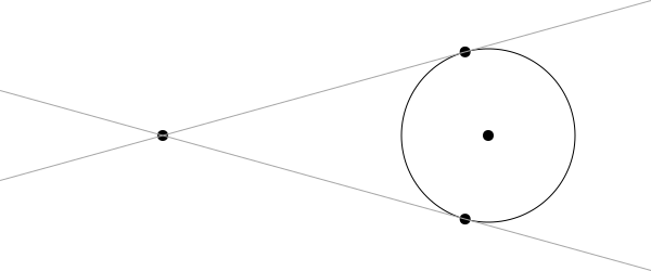 point circle tangents