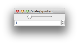 Scale spinbox